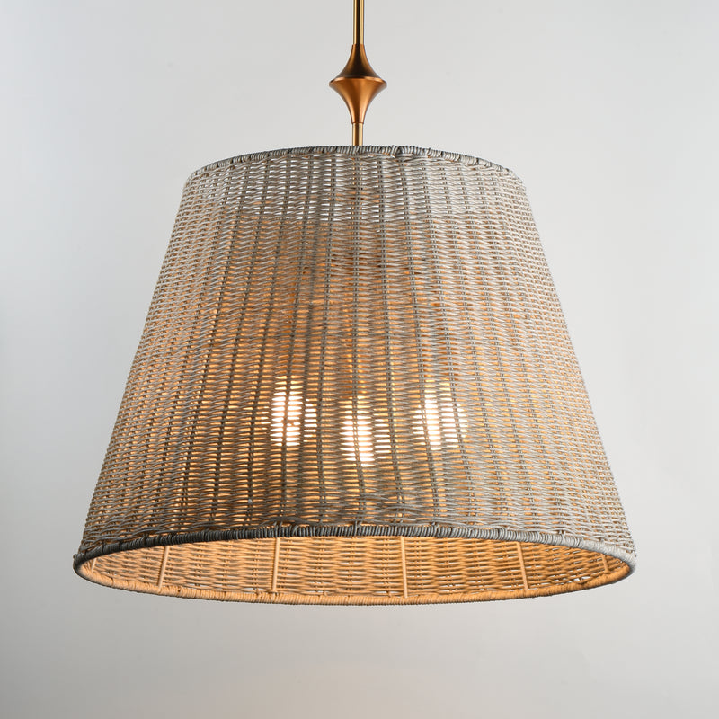 Maxim 21488WWTNAB Baja 24" Single Pendant | Natural Aged Brass