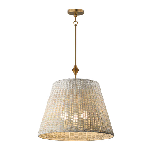 Maxim 21488WWTNAB Baja 24" Single Pendant | Natural Aged Brass