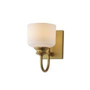 Maxim 21491WTNAB Bisque 1 Light Wall Sconce | Natural Aged Brass