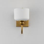 Maxim 21491WTNAB Bisque 1 Light Wall Sconce | Natural Aged Brass