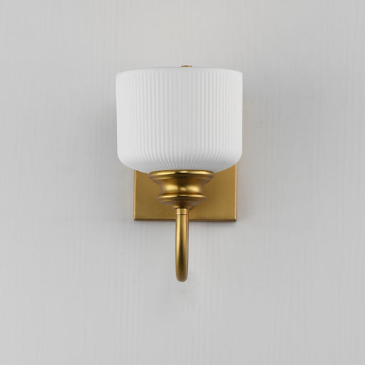Maxim 21491WTNAB Bisque 1 Light Wall Sconce | Natural Aged Brass