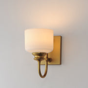 Maxim 21491WTNAB Bisque 1 Light Wall Sconce | Natural Aged Brass