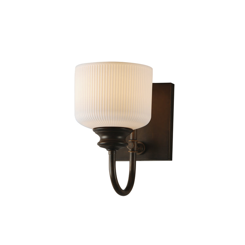 Maxim 21491WTOI Bisque 1 Light Wall Sconce | Oil Rubbed Bronze
