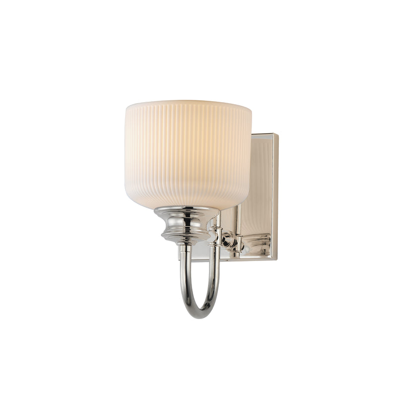 Maxim 21491WTPN Bisque 1 Light Wall Sconce | Polished Nickel