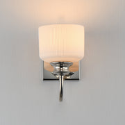 Maxim 21491WTPN Bisque 1 Light Wall Sconce | Polished Nickel