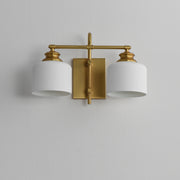 Maxim 21492WTNAB Bisque 2 Light Wall Sconce | Natural Aged Brass
