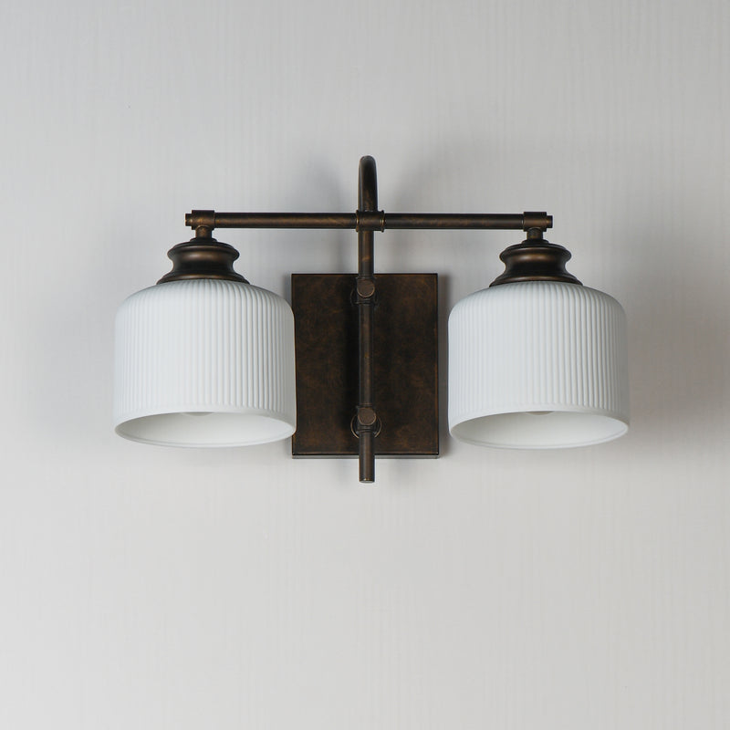Maxim 21492WTOI Bisque 2 Light Wall Sconce | Oil Rubbed Bronze