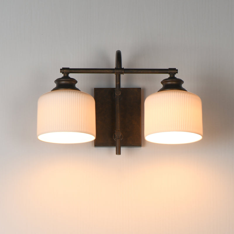 Maxim 21492WTOI Bisque 2 Light Wall Sconce | Oil Rubbed Bronze