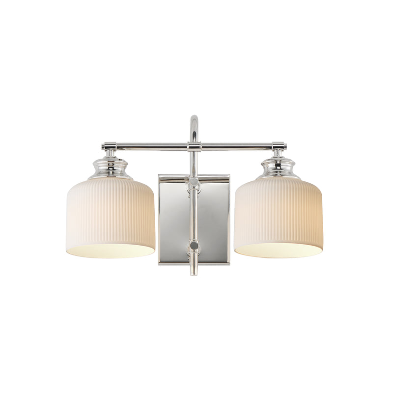 Maxim 21492WTPN Bisque 2 Light Wall Sconce | Polished Nickel