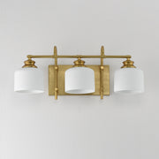 Maxim 21493WTNAB Bisque 3 Light Bath Vanity | Natural Aged Brass