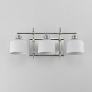 Maxim 21493WTPN Bisque 3 Light Bath Vanity | Polished Nickel