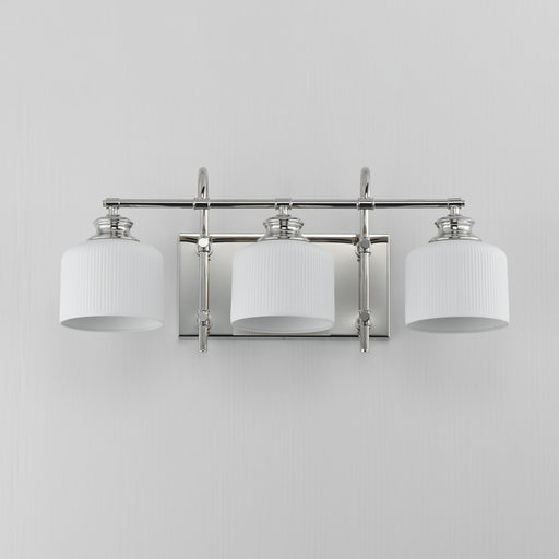 Maxim 21493WTPN Bisque 3 Light Bath Vanity | Polished Nickel