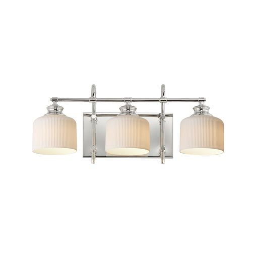 Maxim 21493WTPN Bisque 3 Light Bath Vanity | Polished Nickel