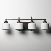 Maxim 21494WTOI Bisque 4 Light Bath Vanity | Oil Rubbed Bronze