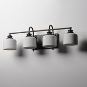Maxim 21494WTOI Bisque 4 Light Bath Vanity | Oil Rubbed Bronze
