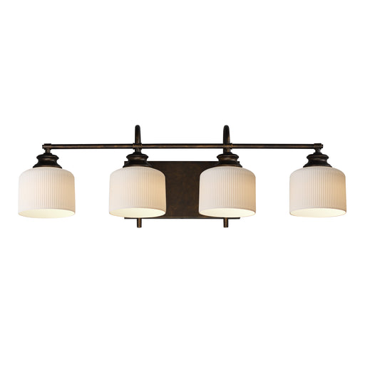Maxim 21494WTOI Bisque 4 Light Bath Vanity | Oil Rubbed Bronze