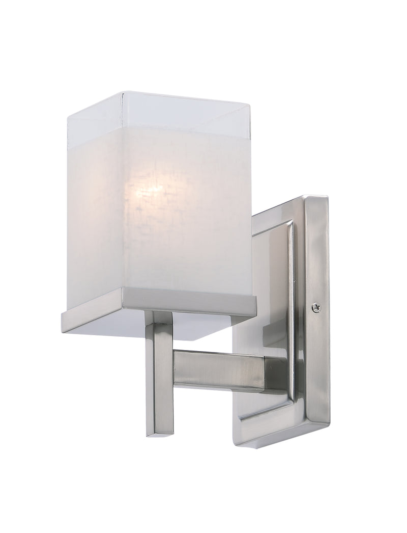 Maxim 2151LNSN Tetra 1 Light Wall Sconce | Satin Nickel