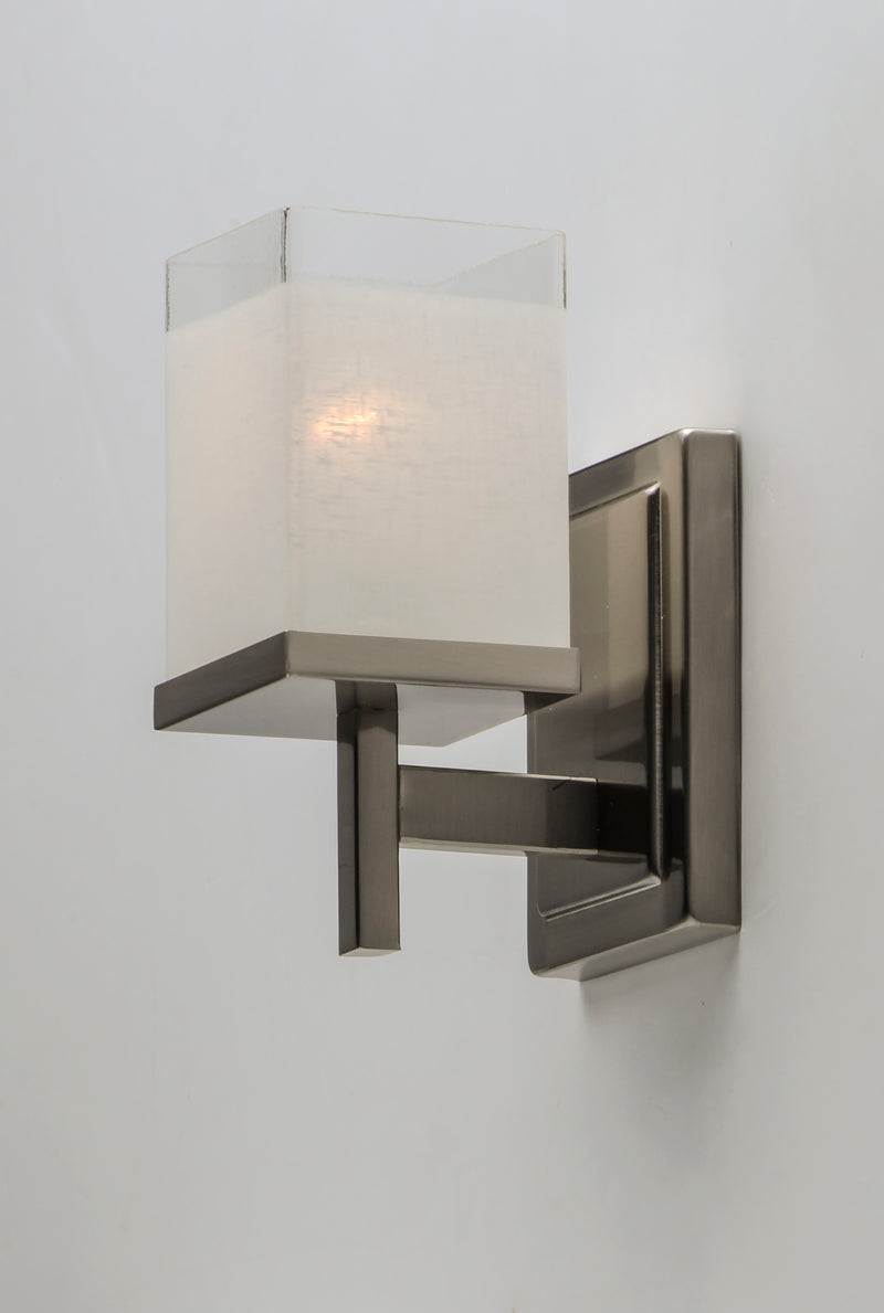 Maxim 2151LNSN Tetra 1 Light Wall Sconce | Satin Nickel