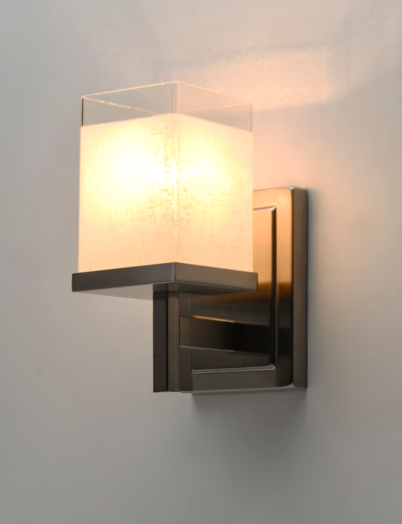 Maxim 2151LNSN Tetra 1 Light Wall Sconce | Satin Nickel