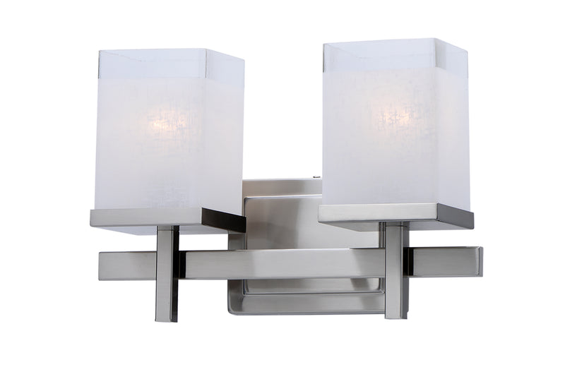 Maxim 2152LNSN Tetra 2 Light Bath Vanity | Satin Nickel