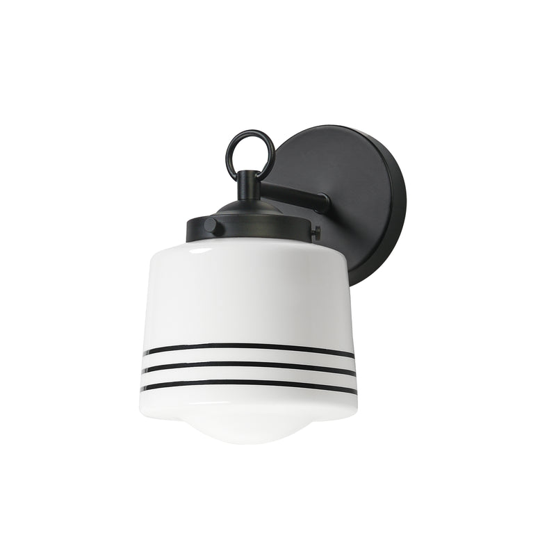 Maxim 21531WTBK Eureka 1 Light Wall Scone | Black