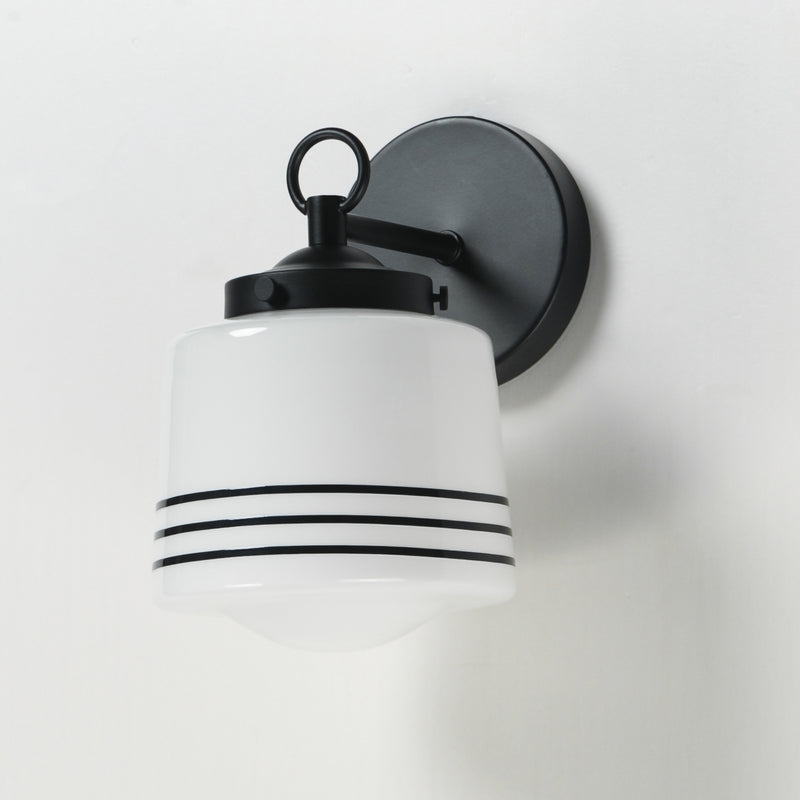 Maxim 21531WTBK Eureka 1 Light Wall Scone | Black