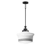Maxim 21534WTBK Eureka 1 Light Pendant | Black