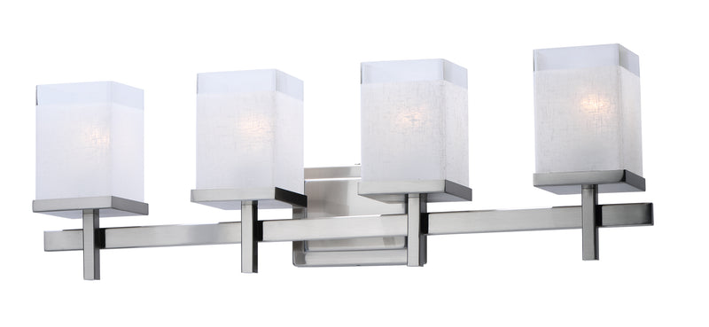 Maxim 2154LNSN Tetra 4 Light Bath Vanity | Satin Nickel