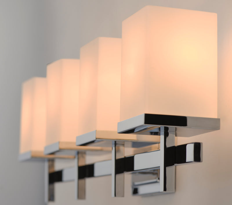 Maxim 2154SWPC Tetra 4 Light Bath Vanity | Polished Chrome