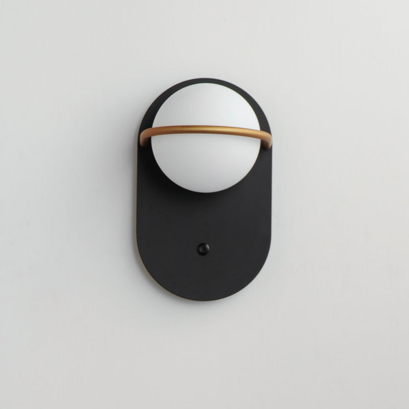 Maxim 21600SWBKGLD Revolve 1 Light LED Wall Sconce | Black / Gold