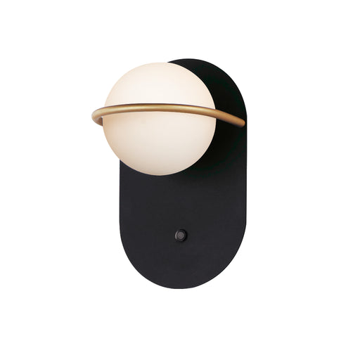 Maxim 21600SWBKGLD Revolve 1 Light LED Wall Sconce | Black / Gold