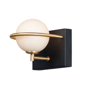 Maxim 21601SWBKGLD Revolve 1 Light LED Wall Sconce | Black / Gold