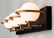Maxim 21604SWBKGLD Revolve 4 Light LED Bath Vanity | Black / Gold