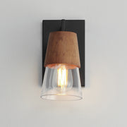 Maxim 21621CLWNBK Carpenter 1 Light Bath Vanity | Walnut / Black