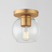 Maxim 21630CLNAB Knox 1 Light Flush Mount | Natural Aged Brass