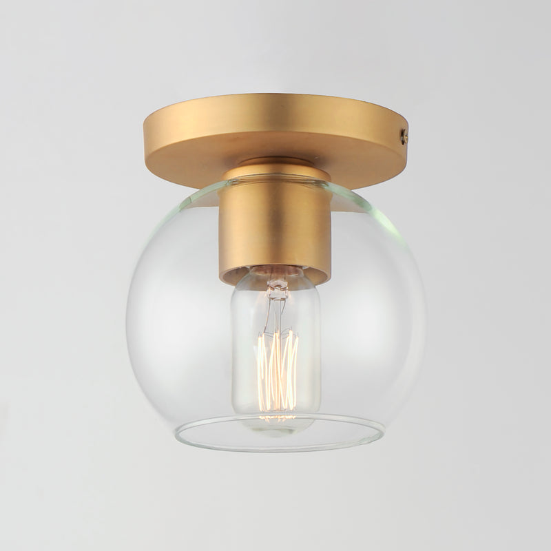 Maxim 21630CLNAB Knox 1 Light Flush Mount | Natural Aged Brass