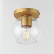 Maxim 21630CLNAB Knox 1 Light Flush Mount | Natural Aged Brass