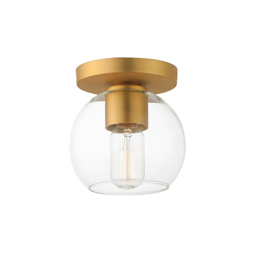Maxim 21630CLNAB Knox 1 Light Flush Mount | Natural Aged Brass