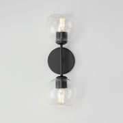 Maxim 21632CLBK Knox 2 Light Wall Sconce | Black