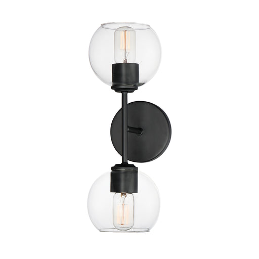 Maxim 21632CLBK Knox 2 Light Wall Sconce | Black