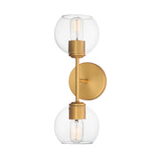 Maxim 21632CLNAB Knox 2 Light Wall Sconce | Natural Aged Brass