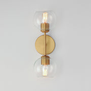 Maxim 21632CLNAB Knox 2 Light Wall Sconce | Natural Aged Brass