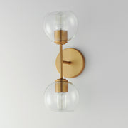 Maxim 21632CLNAB Knox 2 Light Wall Sconce | Natural Aged Brass