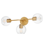 Maxim 21633CLNAB Knox 3 Light Bath Vanity Light | Natural Aged Brass