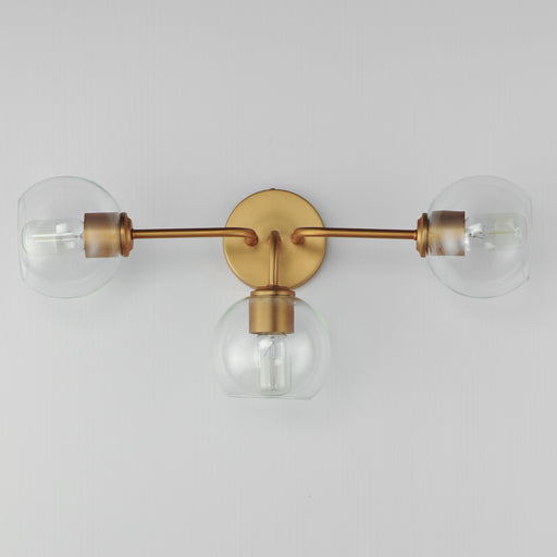 Maxim 21633CLNAB Knox 3 Light Bath Vanity Light | Natural Aged Brass