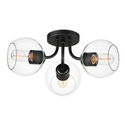 Maxim 21634CLBK Knox 3 Light Semi Flush Mount | Black