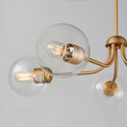 Maxim 21635CLNAB Knox 5 Light Globe Chandelier | Natural Aged Brass