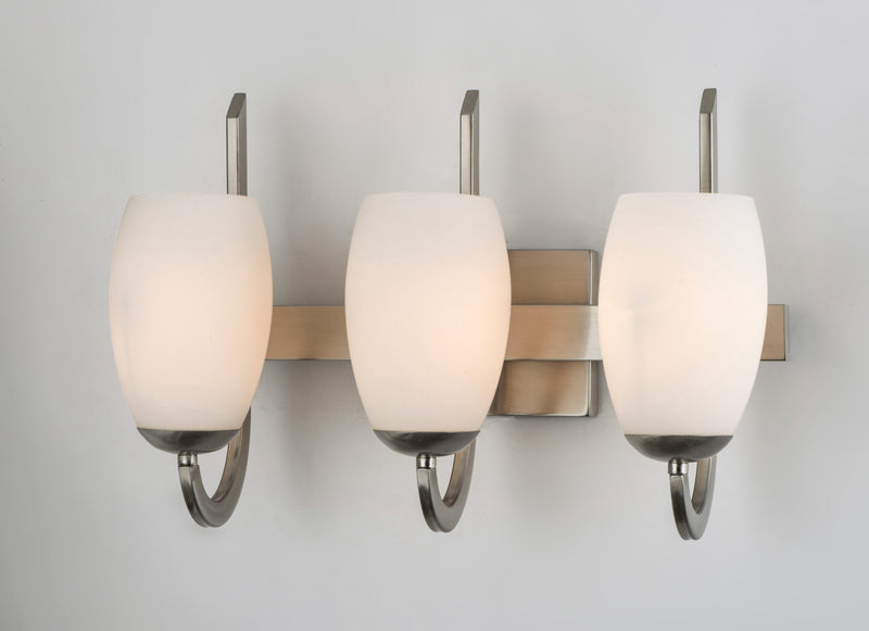 Maxim 21643SWSN Taylor 3 Light Bath Vanity | Satin Nickel