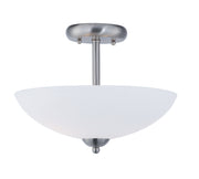 Maxim 21653SWSN Taylor 2 Light Semi Flush Mount | Satin Nickel