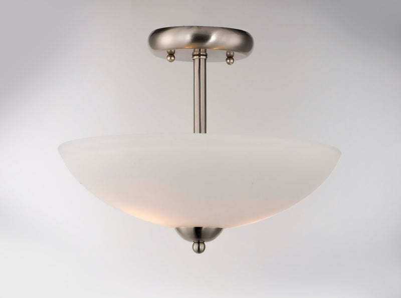 Maxim 21653SWSN Taylor 2 Light Semi Flush Mount | Satin Nickel